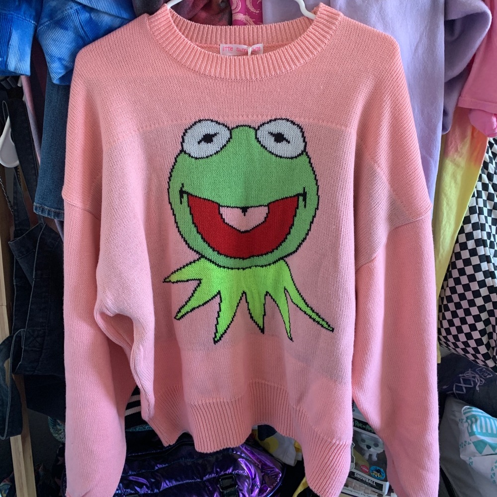 DOLLS KILL LSB X Muppets Kermit Big Knit **DEADSTOCK